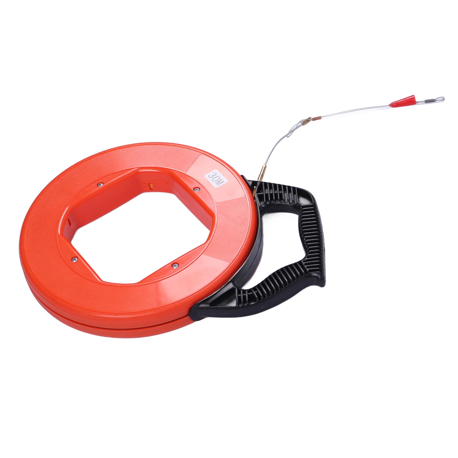 Garosa 30m Non-Conductive Fiberglass Fish Tape in Coil Orange ABS Plastic Electrical Fish Tape for Wire Pulling and Cable Installation