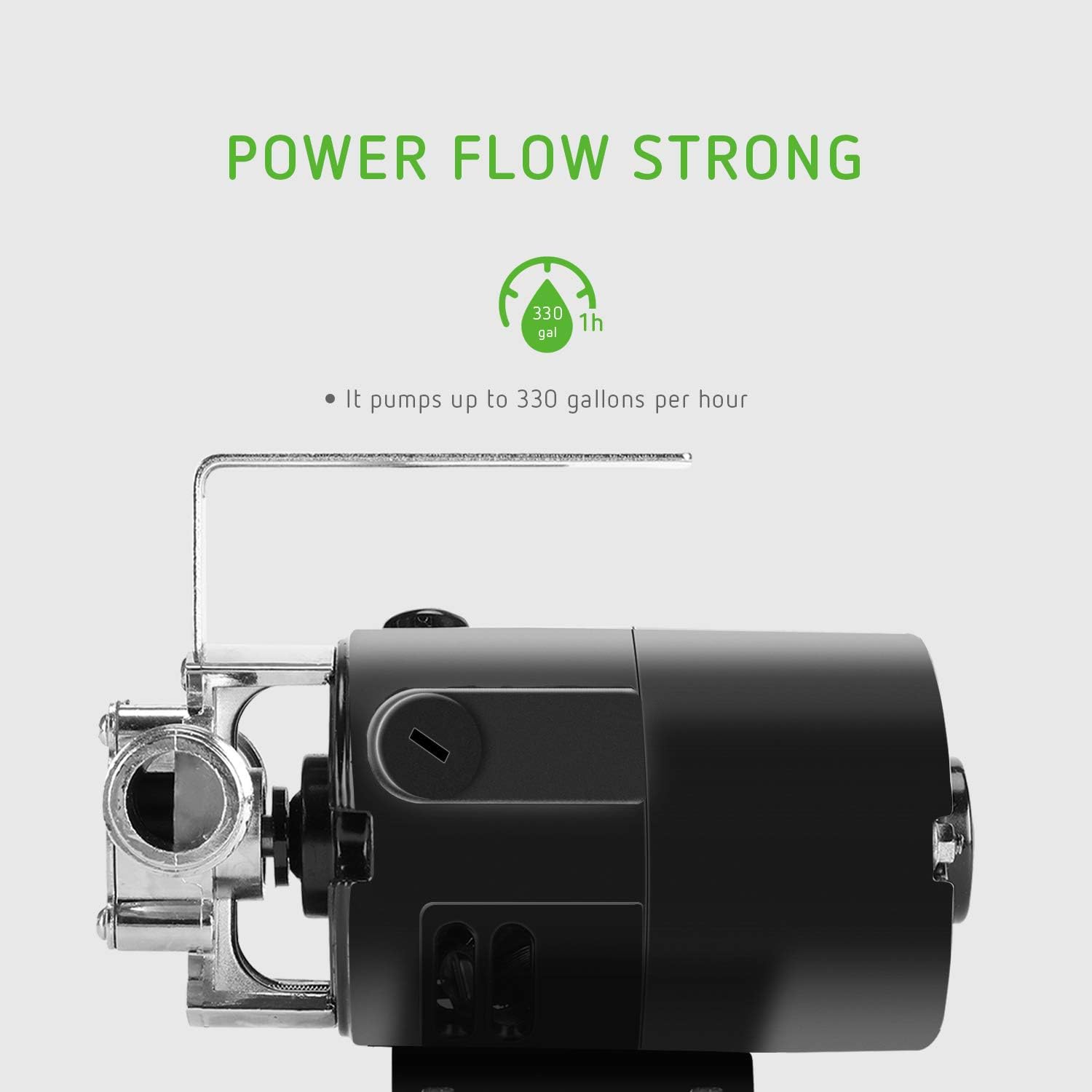 VIVOSUN 330 GPH Water Transfer Utility Pump 115V 1/10HP with Water Hose Kit, Impeller and Gasket: Automotive