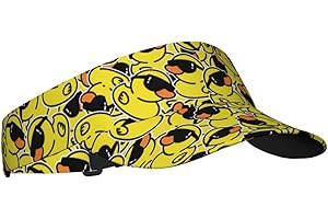 TWKGBUAD Cute Cartoon Rubber Duck Visor Hat Sun Cap for Women Men Teens for Sport Beach Tennis Golf Running Hiking Adjustable Hat