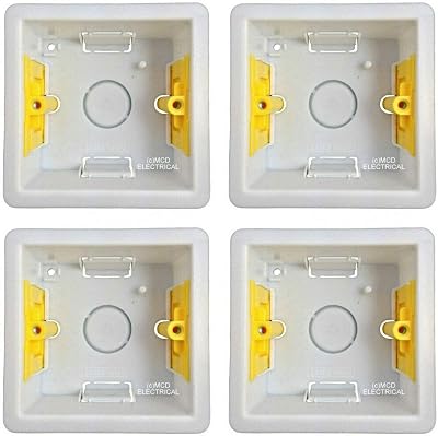 Appleby SB632 Deep Dry Lining Boxes Single 1 Gang 47mm Deep Pack of 4