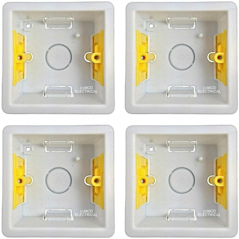 Appleby SB632 Deep Dry Lining Boxes Single 1 Gang 47mm Deep Pack of 4