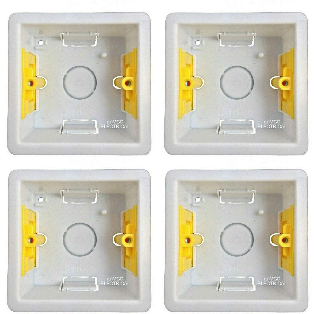 Appleby SB632 Deep Dry Lining"Fast Fix" Boxes Single 1 Gang 47mm Deep (Pack of 4)
