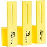 u-scribe jig 16mm (5/8") Set of 3 Woodworking & Carpentry Jigs - Mark Accurate Scribe Lines on Fillers, Panels, Toe Kicks, fo