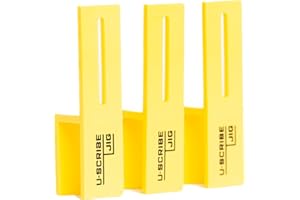 u-scribe jig 16mm (5/8") Set of 3 Woodworking & Carpentry Jigs - Mark Accurate Scribe Lines on Fillers, Panels, Toe Kicks, fo