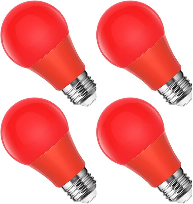 Smartinliving Red Light Bulb, 40W Equivalent Red LED Light Bulb, 500LM