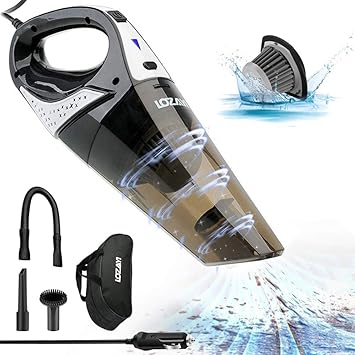 Car Vacuum Cleaner Lozayi High Power Dc 12v 5000pa Stronger Suction Car Vacuum Wetdry Portable Handheld Auto Vacuum Cleaner With 164ft5m Power #vacuum #cleaner #suction #power