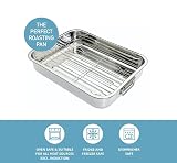 KitchenCraft Roasting Tin with Rack Stainless Steel 37 x 28 cm view 2