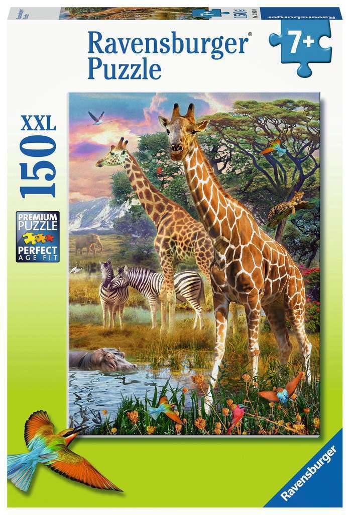 Ravensburger Children's Puzzle 12943 Colourful Savannah Puzzle for Children from 7 Years with 150 Pieces XXL Format