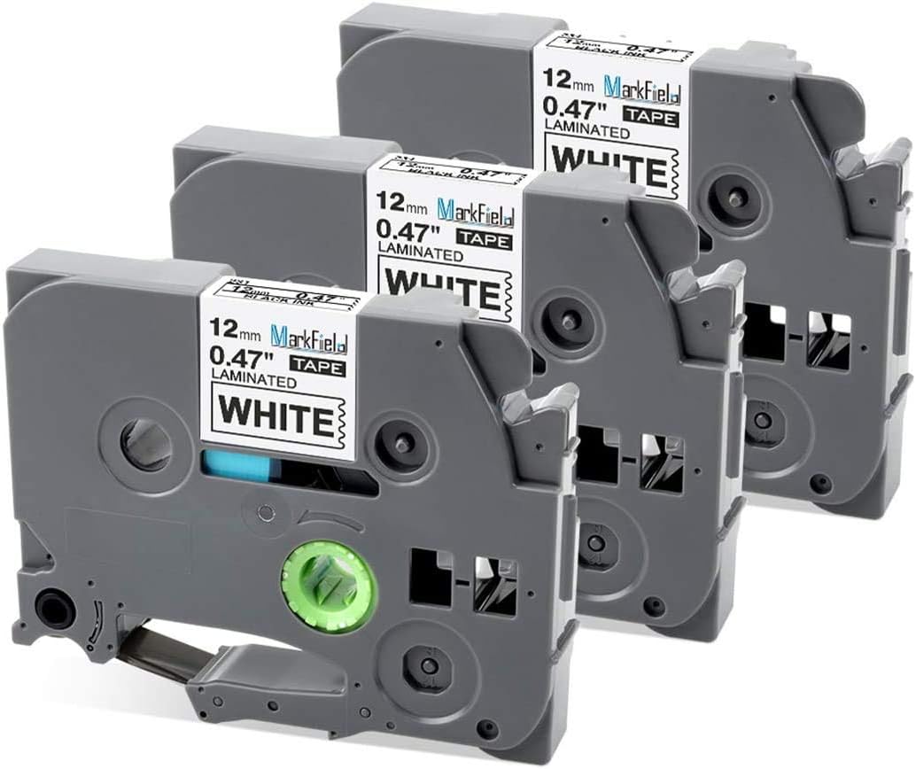 Colorty Compatible Label Tape Replacement for Brother P-Touch TZe-231 TZ231 TZe231 White 12mm 0.47 Compatible with PTouch PT-900 PT-1000 PT-1005 PT-1010 PT-1080, 3-Pack