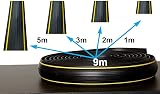 Allcam FCP 9m Rubber Floor Cable Protector with Hi Vis Stripes 15x 8mm view 3