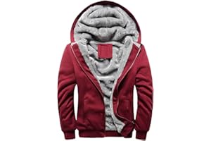 LBL Leading the Better Life Men's Pullover Winter Jackets Hooed Fleece Hoodies Sweatshirt Wool Warm Thick Coats