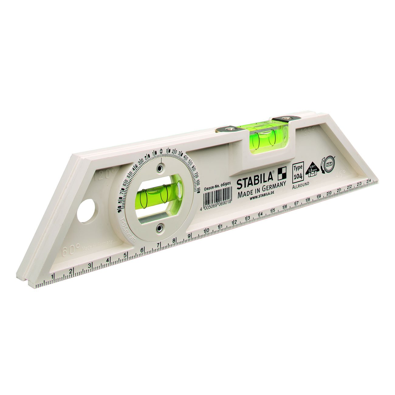 Stabila 104 Level +Angle Device 250mm/10in 6901