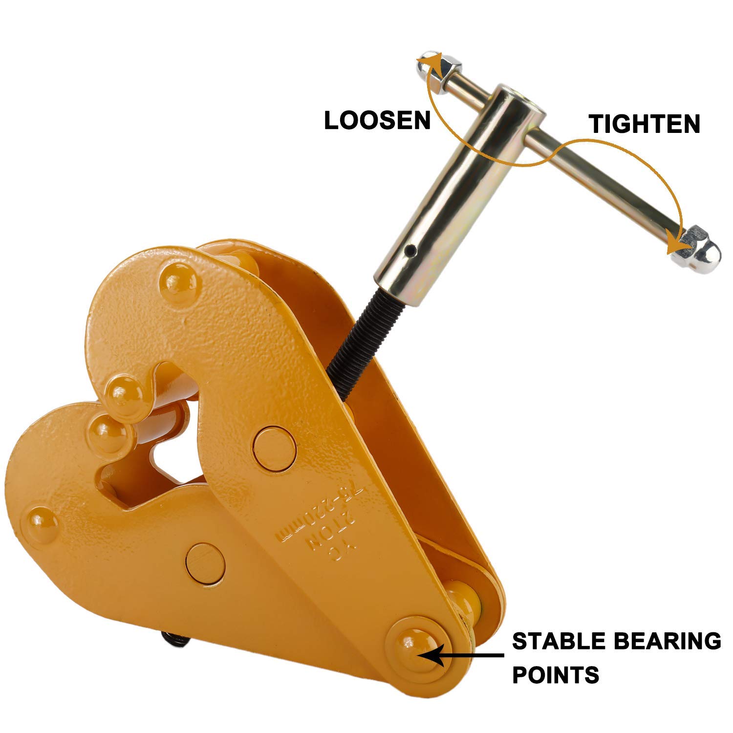 RELMON Beam Clamp 4400lbs/2Ton Capacity Heavy Duty Stable Lifting Clamp: Industrial & Scientific