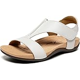 Athlefit Orthopedic Sandals for Women Comfortable Beach Orthotic Sandals with Arch Support