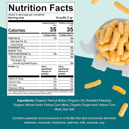 Nutrition Facts Puffworks Baby Canada Puffworks Baby Peanut And