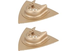 Briny River 2pcs 80mm Triangular Carbide Grit Rasp Blades for Concrete and Ceramic Compatible with Bosch Multitool