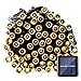 Qedertek Solar Christmas String Lights, 39ft 100 LED Outdoor Lights String Fairy Garden Lighting for Indoor Outdoor Home Garden Patio Xmas Trees Decorations Warm White