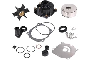 TUTOR AUTO 5001594 Water Pump Repair Kit with Housing for Johnson Evinrude V4 V6 V8 85-300HP Outboard Motor Parts - Replace 5001594 395060 390768 Sierra 18-3392