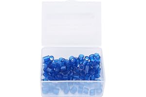 SERLIUM Color Codess Rings, Color Codess Band Easy Clean 100pcs Dental Color Codess Rings Strong Toughness for Distinguish Dental Instruments(2#)