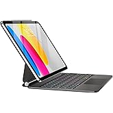 TabletKeyer Magic for iPad A16 11th/10th Generation Case with Keyboard,Trackpad Floating Rainbow Backlit Keypad with Cantilever Magnetic Cover for iPad 11-inch 2025/10 Gen 10.9" 2022 Black