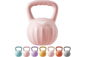 RUNWE Kettlebell Weight for Women and Men (Sold in Single Not in Set) Multiple Weight & Color Options from Beginners to Pros Hand Weight Core Strength Training