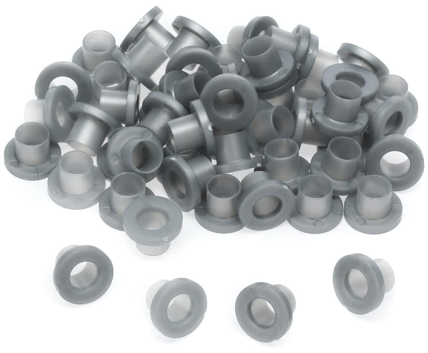 Danmar 50 Pack Nylon Tension Rod Washers - Silver
