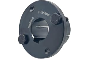 Saelno H-24mm Split Taper Bushing 24 mm bore,H Style Fixed Bore,Carbon Steel Locking Bushings for Pulley/Sheaves