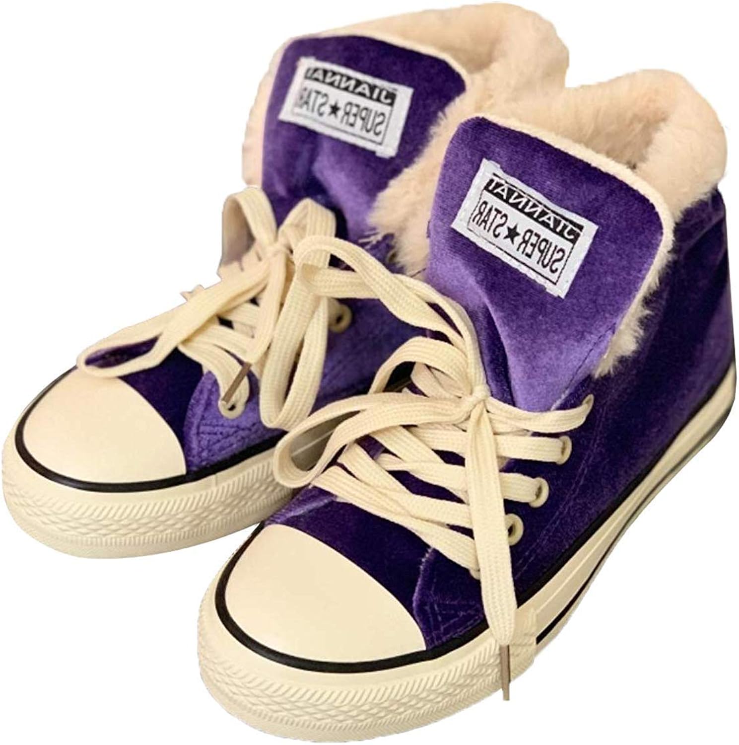 platform canvas snow sneakers