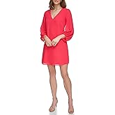 Eliza J Womens V-Neck Desk to Dinner Dress
