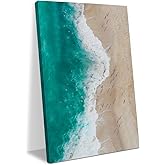 Swimming Sea Beach Decor Ocean Themed Party Decorations Beach House Wall Decor Canvas Wall Art Framed Prints Artwork Posters Painting Picture for Home Living Room Lake House Office Bathroom 11.5X14.5 Inch