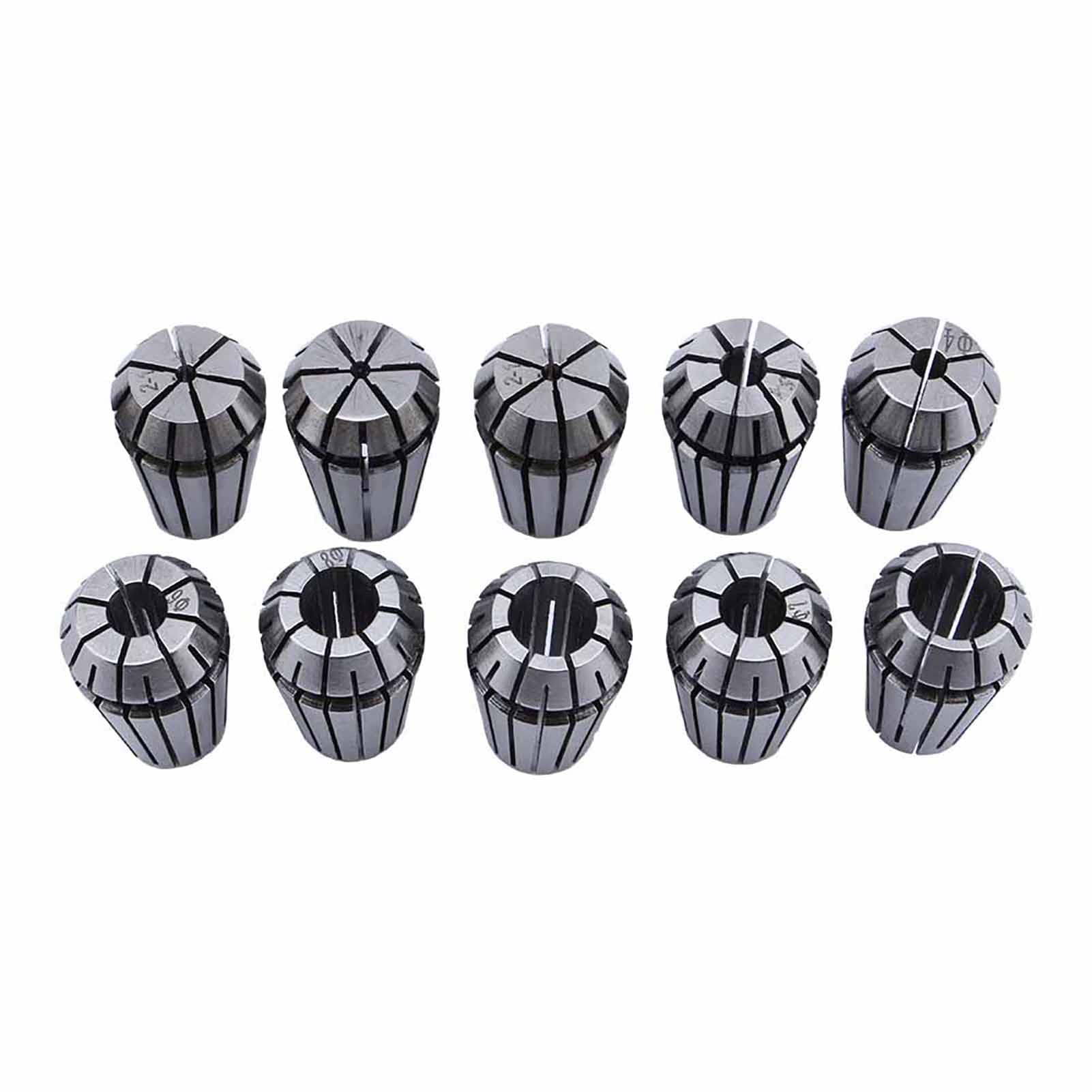 Syrisora Collet Chuck ER16 Spring Collet Set 10-Piece CNC Collet Self-Release Design CNC Machines and Milling Lathes and Engraving Machines