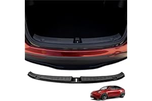 SCREW RHINO Rear Bumper Guard for Model Y Accessories 2024 2023 2022 2021, Trunk Bumper Protector, EPT Slim 3D Design, No Adhesive Required, Rear Bumper Protector Compatible with Model Y