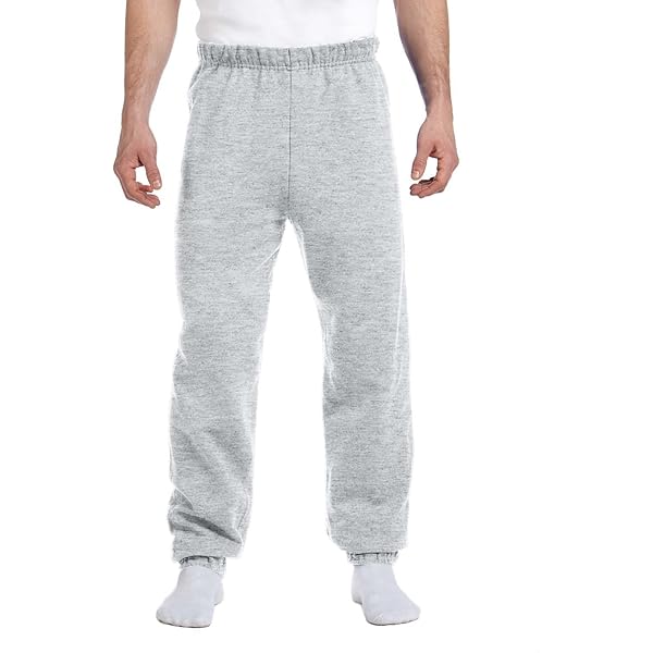 Amazon.com: Jerzees 8 oz. 50/50 Fleece Sweatpants (973) Ash