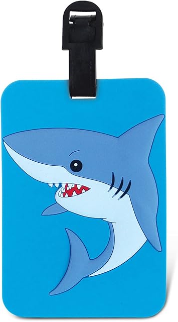 shark luggage tags