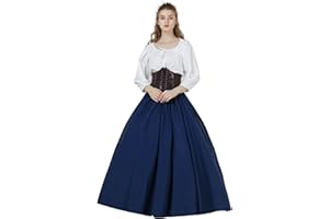 BEAUTELICATE Victorian Dress Renaissance Skirt Gypsy Long Maxi Medieval Skirt A-line Full Length