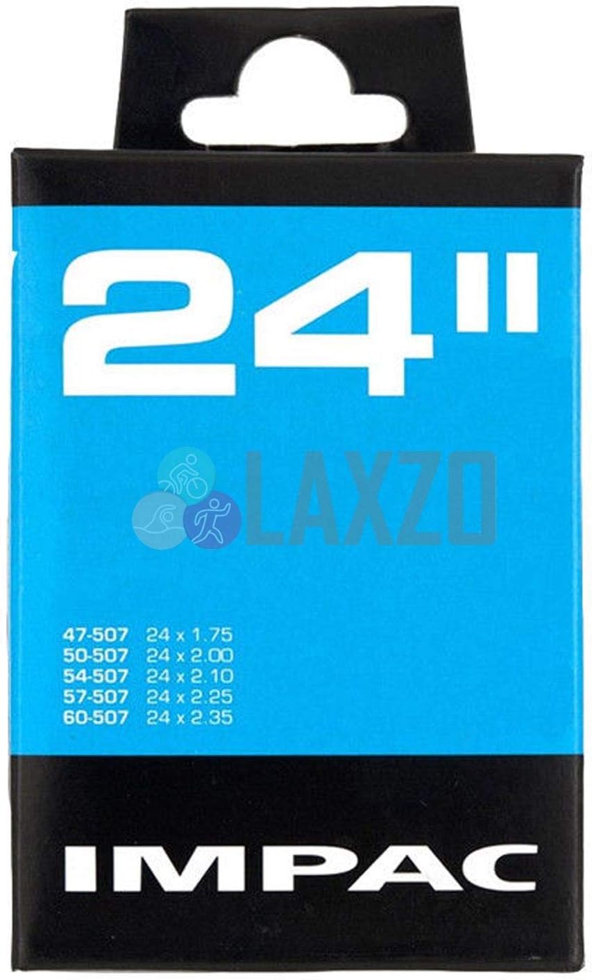 Laxzo IMPAC 700C Inner Tube For Presta/Schrader Valve MTB Road Bicycle Bike Cycle [24" AV 35MM SCHRADER]