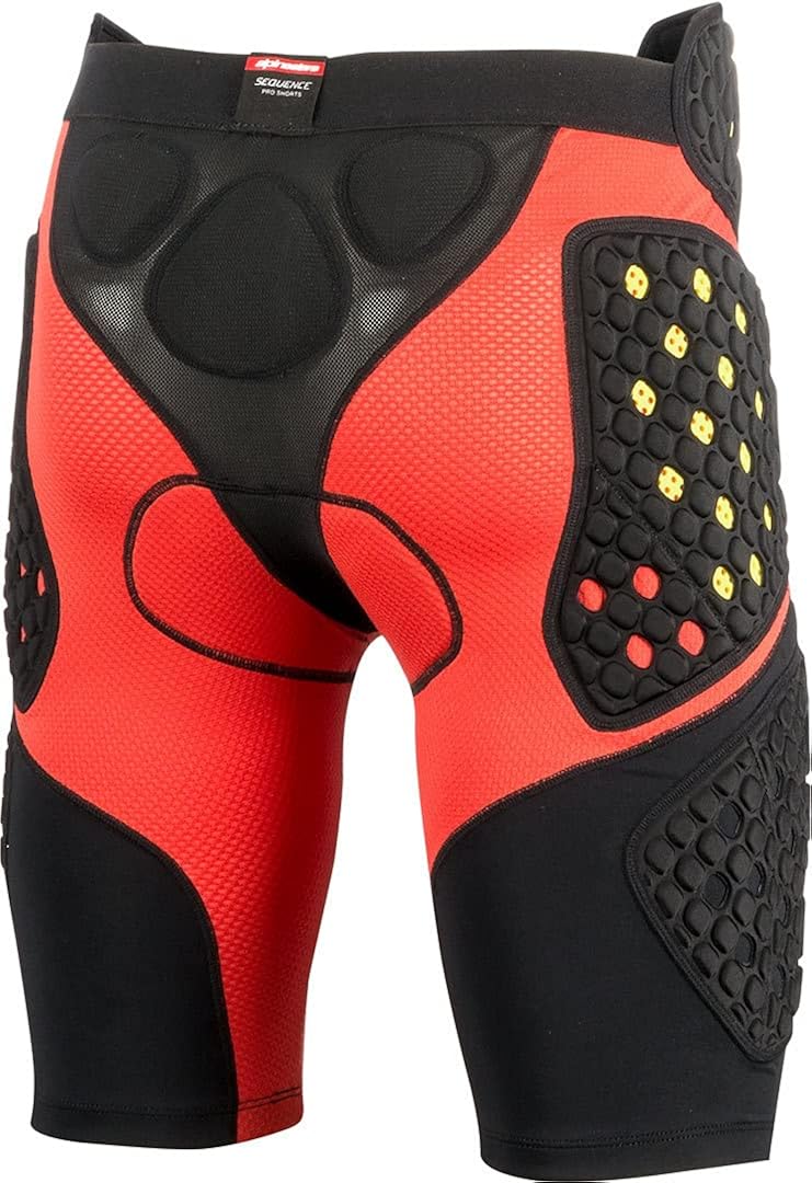 Alpinestars Unisex-Adult Sequence Pro Shorts Black/Red Sm (Multi, one_size): Automotive
