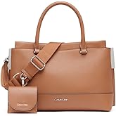 Calvin Klein womens Bianca Triple Compartment Satchel