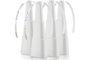 Grete Gotye Portable Battery Powered Fly Fans for Tables Up to 15 Hours Working Time, 4-Pack Indoor Outdoor Mute Food Fan with Hook, Tabletop Fan for Home Restaurant Party Picnic Patio BBQ, White