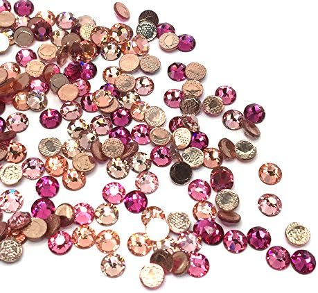 PINK MIX color 2038 / 2078 Swarovski Iron on HOTFIX ss20 Flatback 20ss 5mm round Rhinestones embellishment