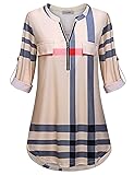 Maternity Tops for Work Women Henley Shirts Notch V