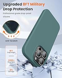 OuXul Designed for iPhone 16 Pro Case,Shockproof
