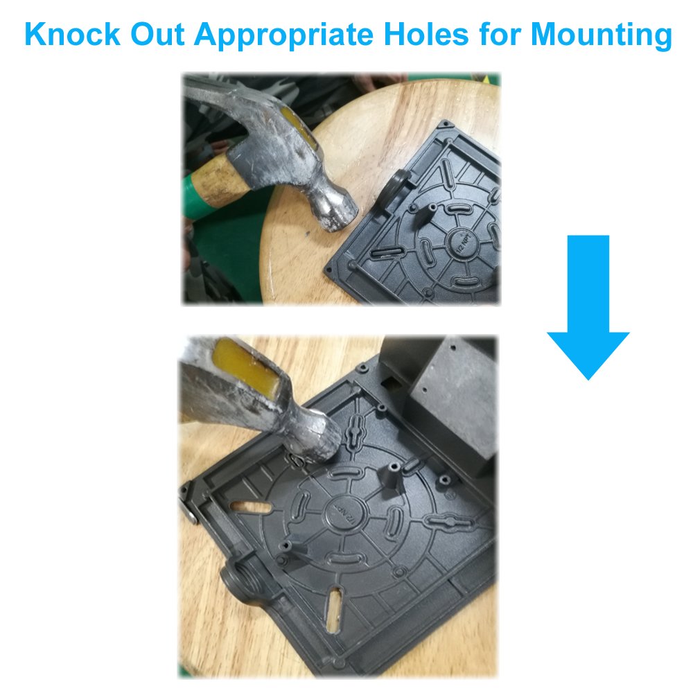26W 3000LM LED Wall Pack Light, 120-277Vac 5000K Daylight, Photocell Dusk to Dawn Wall Pack, 150-250W MH/Hps Replacement, Outdoor Security Lighting Fixtures, Clear Lens (Bronze)