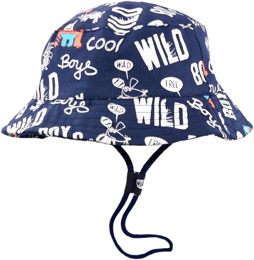 Baby Sun Hat Girl -Toddler Boy Bucket Reversible Sun Protection Animal Hat