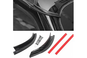SZFKACCESS Water Rain Gutter Extension Carbon Fiber ABS For Jeep Wrangler JL 2018 2019-2021