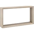 Henn&Hart 55" Wide Rectangular Console Table in Alder White, for Home, Living Room, Bedroom, Entertainment Room, Office