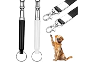 Reddeda Dog Whistle - Stop Barking Neighbors Dog, Ultra-Wide Frequency Ultrasonic Silent Dog Whistle for Dog, 2 Pack Professional Recall Dog Training Whistles