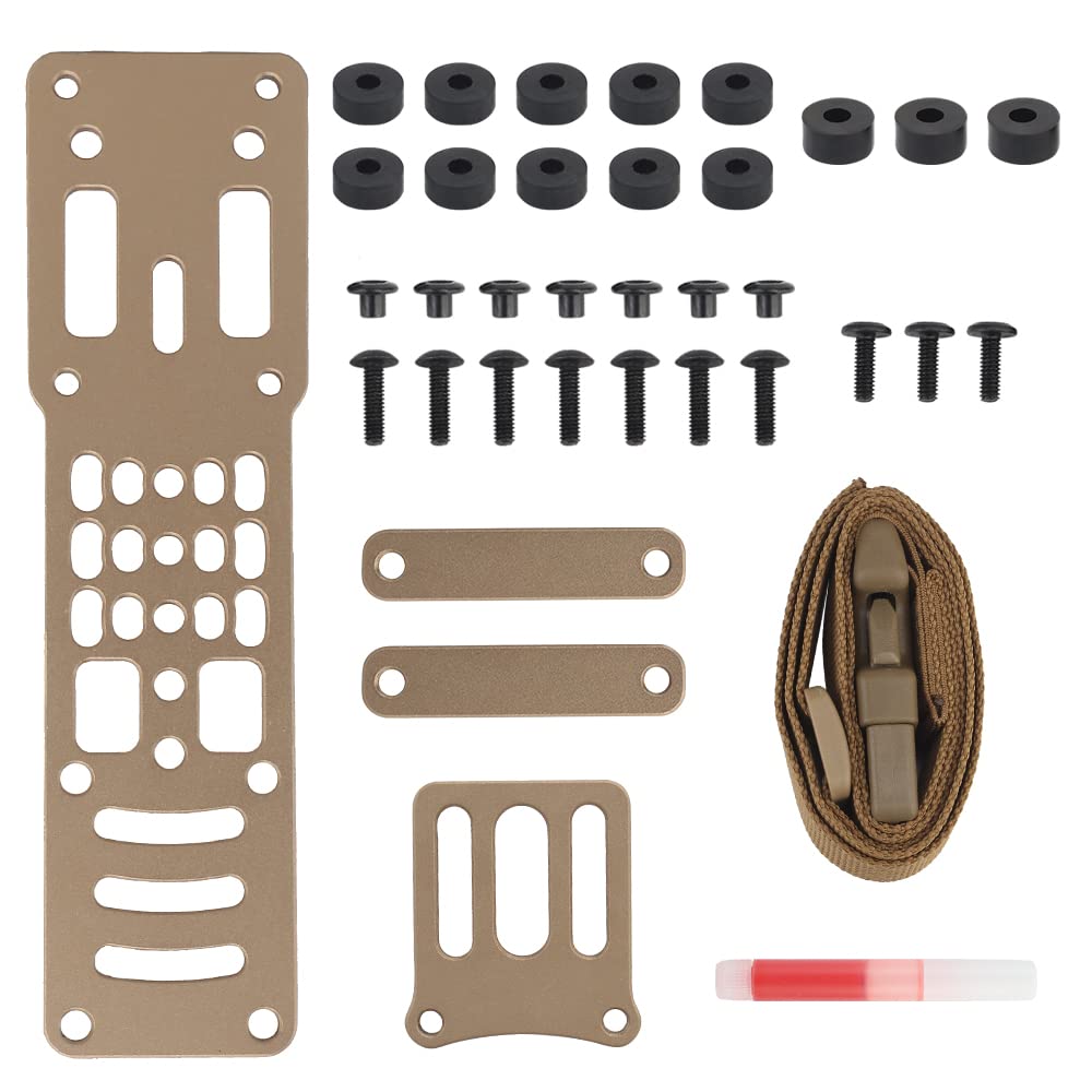 Metal Modular Pistol Holster Adapter, Compatible QLS Platform,Tactical Holster Drop Leg Hanging Extension Plate G-code Adapter