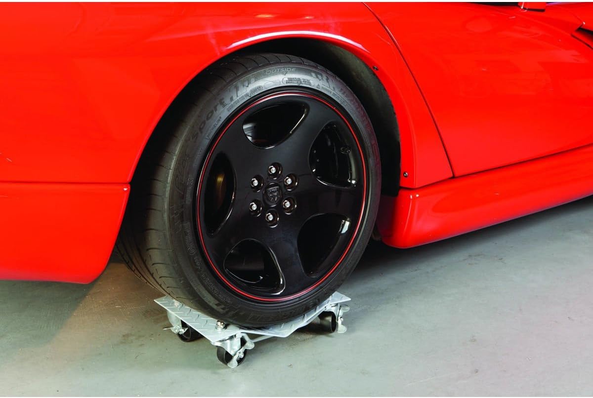 Set of (4) 3" Auto Dolly Wheel Tire 12"x16" Skate Castor Silver Auto Car Bearing: Home Improvement