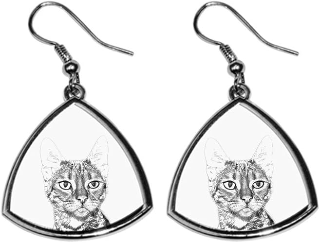 Toyger Cat Collection De Boucles D Oreilles Avec Des Images De Pedigree Chat Cadeau Unique Artdog Ltd Amazon Fr Bijoux